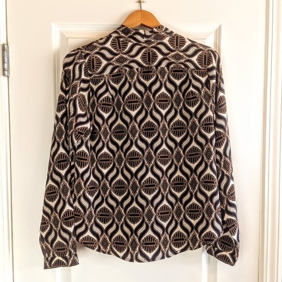 Tracy Reese Silk Surplice Wrap Blouse - Picture 2 of 5